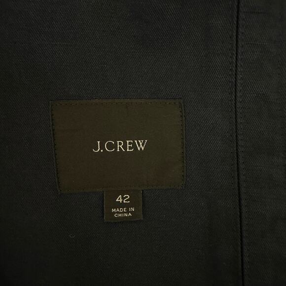 J.Crew Garment Dyed Cotton Linen Chino Suit Jacket Navy Classic Mens US 42 NWT - Picture 10 of 15